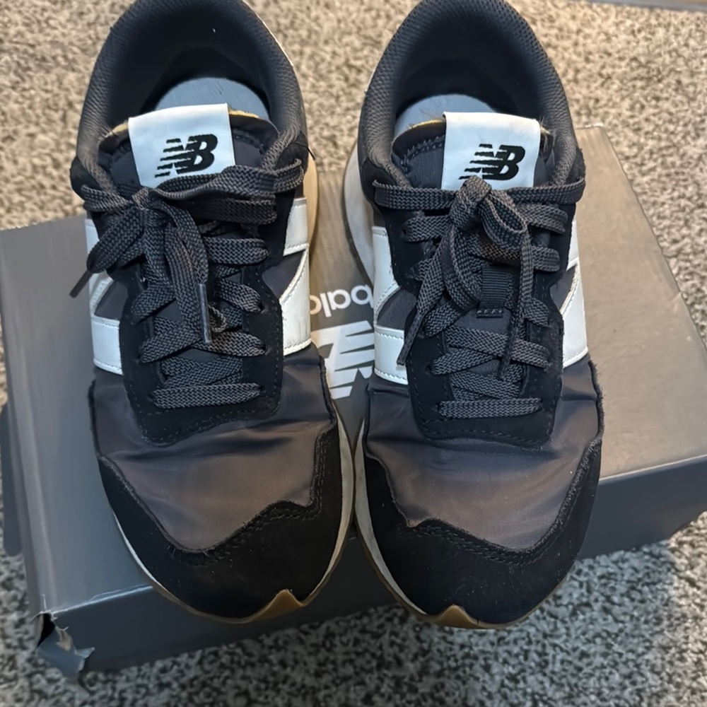New Balance Black and White Retro Sneakers